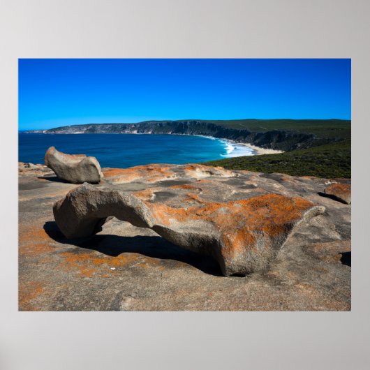 Fraser Island kustlijn schilderachtig landschap Au Poster (Voorkant)