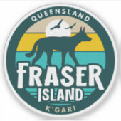 Fraser Island, Queensland Australië Sticker (Voorkant)