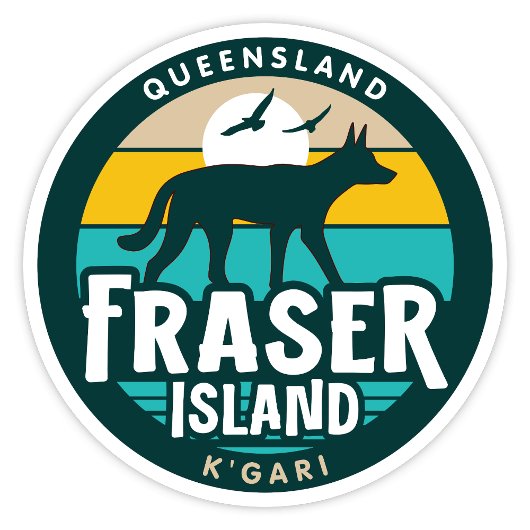 Fraser Island, Queensland Australië Sticker