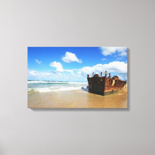 Fraser Island Shipwreck, Australië - Canvas (Voorkant)
