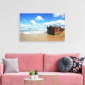 Fraser Island Shipwreck, Australië - Canvas Afdruk (Insitu (Woonkamer))