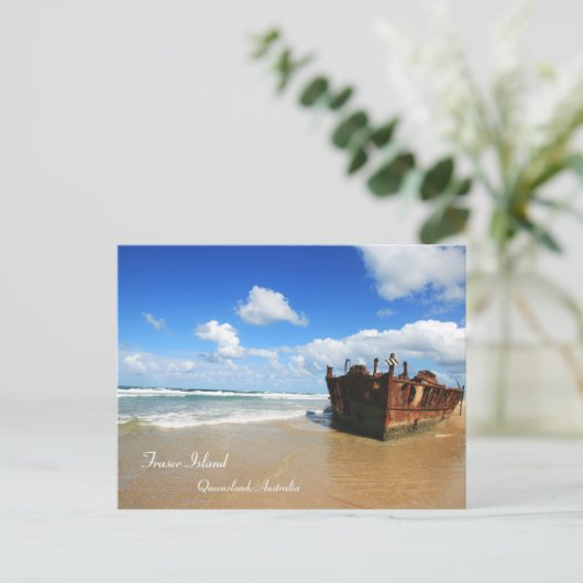 Fraser Island Shipwreck - Briefkaart (Staand voorkant)