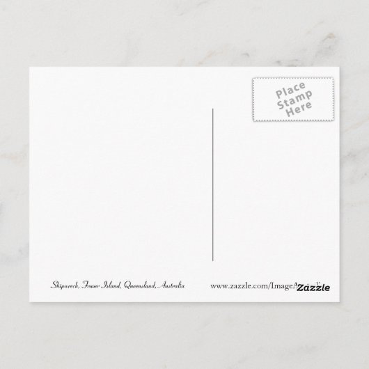 Fraser Island Shipwreck - Briefkaart (Achterkant)