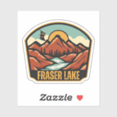 Fraser Lake, Brits-Columbia Sticker (Vel)