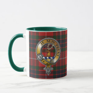 Fraser Lovat Tartan & Badge Mok