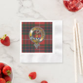 Fraser Lovat Tartan & Badge Servet (Insitu)