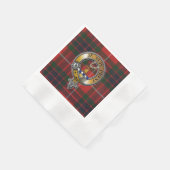 Fraser Lovat Tartan & Badge Servet (Hoek)