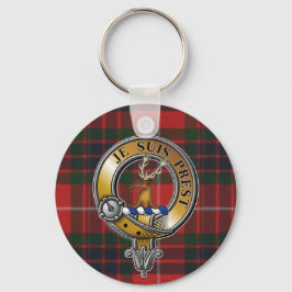 Fraser Lovat Tartan & Badge Sleutelhanger