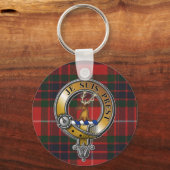 Fraser Lovat Tartan & Badge Sleutelhanger (Voorkant)