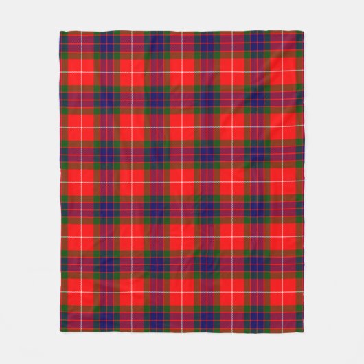 Fraser Modern geruit Fleece Deken (Voorkant)