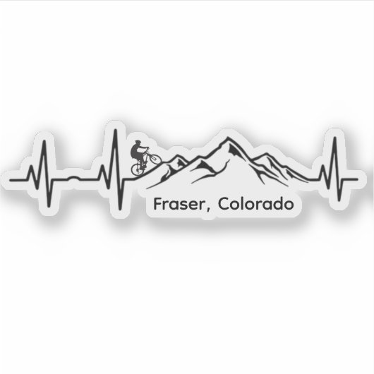 Fraser MTB Vinyl Sticker (Voorkant)