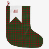 Fraser of Castle Leathers Tartan Plaid Patroon Grote Kerstsok (Voorkant)