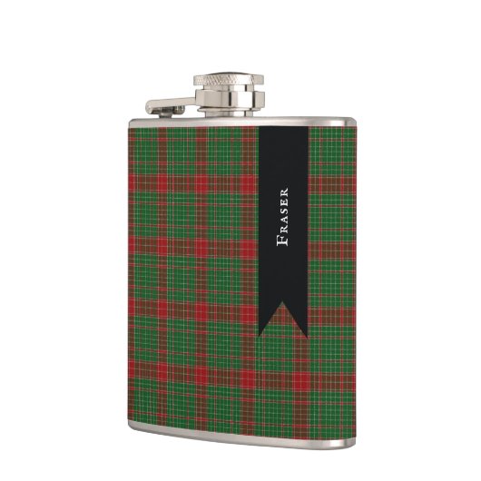 Fraser of Castle Leathers Tartan Plaid Patroon Heupfles (Links)