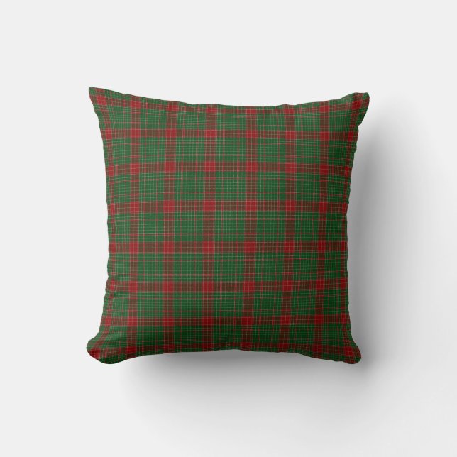 Fraser of Castle Leathers Tartan Plaid Patroon Kussen (Voorkant)