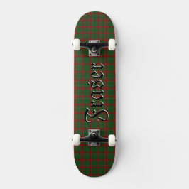 Fraser of Castle Leathers Tartan Plaid Patroon Persoonlijk Skateboard