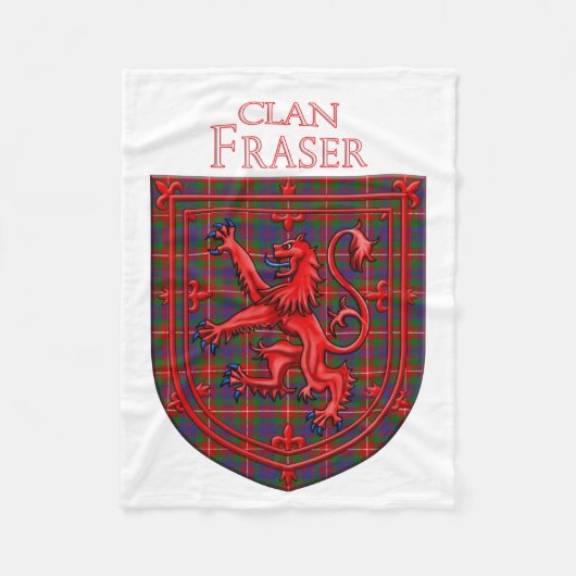 Fraser of Lovat Tartan Scottish Plaid Fleece Deken (Voorkant)