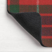 Fraser Red Modern Tartan Mousepad Muismat (Hoek)