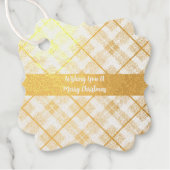 Fraser Red Weathered Original Scottish Tartan Bedankjes Labels (Voorkant)