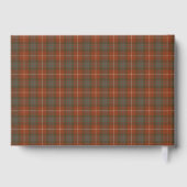 Fraser Red Weathered Original Scottish Tartan Gastenboek (Achterkant)