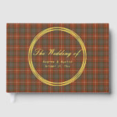 Fraser Red Weathered Original Scottish Tartan Gastenboek (Voorkant)