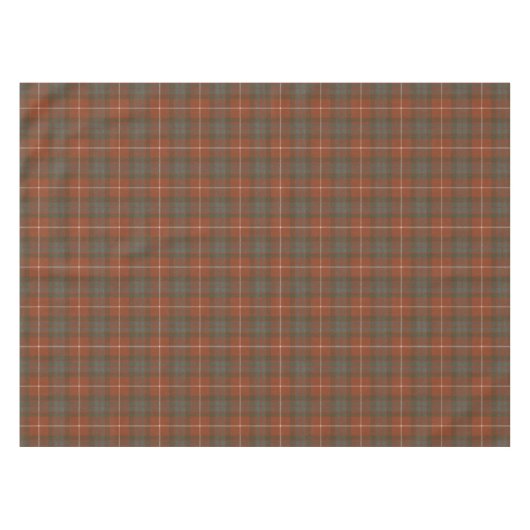 Fraser Red Weathered Original Scottish Tartan Tafelkleed (Voorkant (Horizontaal))