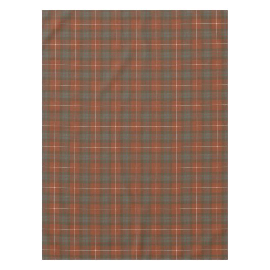 Fraser Red Weathered Original Scottish Tartan Tafelkleed (Voorkant)