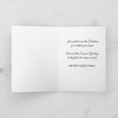 Fraser Red Weathered Tartan Christmas Feestdagen Kaart (Binnen)