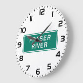 Fraser River Highway Sign, Verenigd Koninkrijk Grote Klok (Hoek)