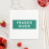 Fraser River Highway Sign, Verenigd Koninkrijk Servet (Insitu)