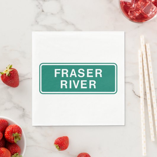 Fraser River Highway Sign, Verenigd Koninkrijk Servet (Insitu)