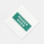 Fraser River Highway Sign, Verenigd Koninkrijk Servet (Hoek)