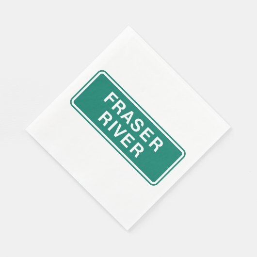 Fraser River Highway Sign, Verenigd Koninkrijk Servet (Hoek)