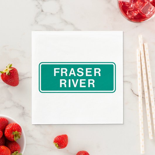 Fraser River Highway Sign, Verenigd Koninkrijk Servet