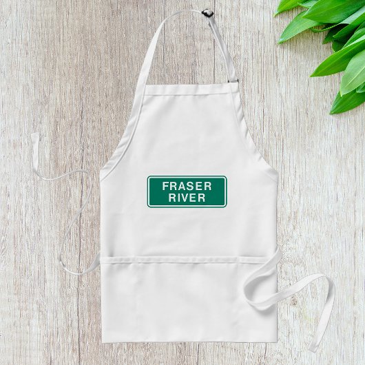 Fraser River Highway Sign, Verenigd Koninkrijk Standaard Schort