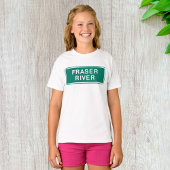 Fraser River Highway Sign, Verenigd Koninkrijk T-shirt