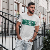 Fraser River Highway Sign, Verenigd Koninkrijk T-shirt