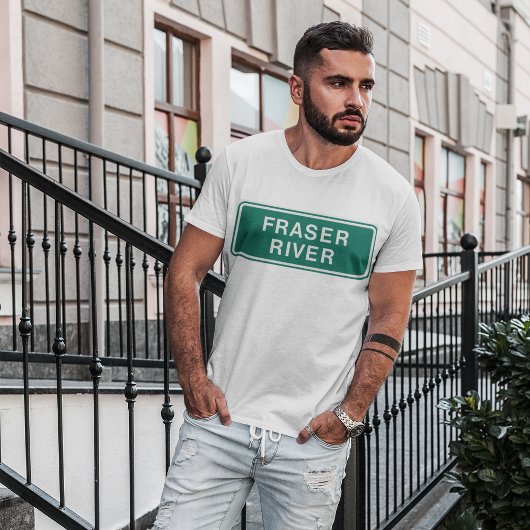 Fraser River Highway Sign, Verenigd Koninkrijk T-shirt