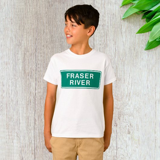 Fraser River Highway Sign, Verenigd Koninkrijk T-shirt