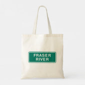 Fraser River Highway Sign, Verenigd Koninkrijk Tote Bag (Achterkant)