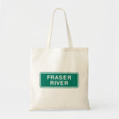 Fraser River Highway Sign, Verenigd Koninkrijk Tote Bag (Voorkant)