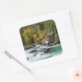 Fraser Rivier Reis - Natuurlijk Landschap Vierkante Sticker (Envelop)