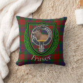 Fraser Schotse Clan Tartan & Crest Kussen (Deken)