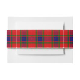 Fraser Schotse Tartan Belly Band Uitnodigingen Wikkel