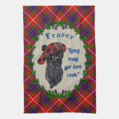 Fraser Scottie Dog Kitchen Towel Theedoek (Verticaal)