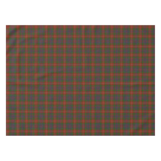 Fraser Scottish Clan Pset Tartan Tafelkleed (Voorkant (Horizontaal))