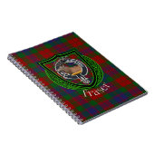 Fraser Scottish Clan Tartan & Crest Notitieboek (Rechterzijde)