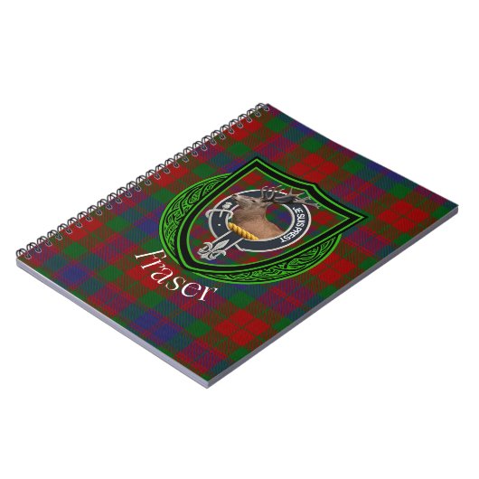 Fraser Scottish Clan Tartan & Crest Notitieboek (Linkerzijde)