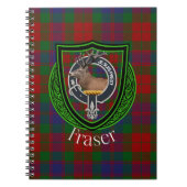 Fraser Scottish Clan Tartan & Crest Notitieboek (Voorkant)