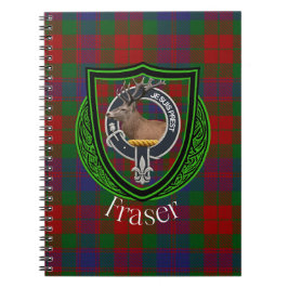 Fraser Scottish Clan Tartan & Crest Notitieboek