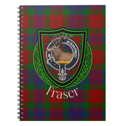 Fraser Scottish Clan Tartan & Crest Notitieboek (Voorkant)